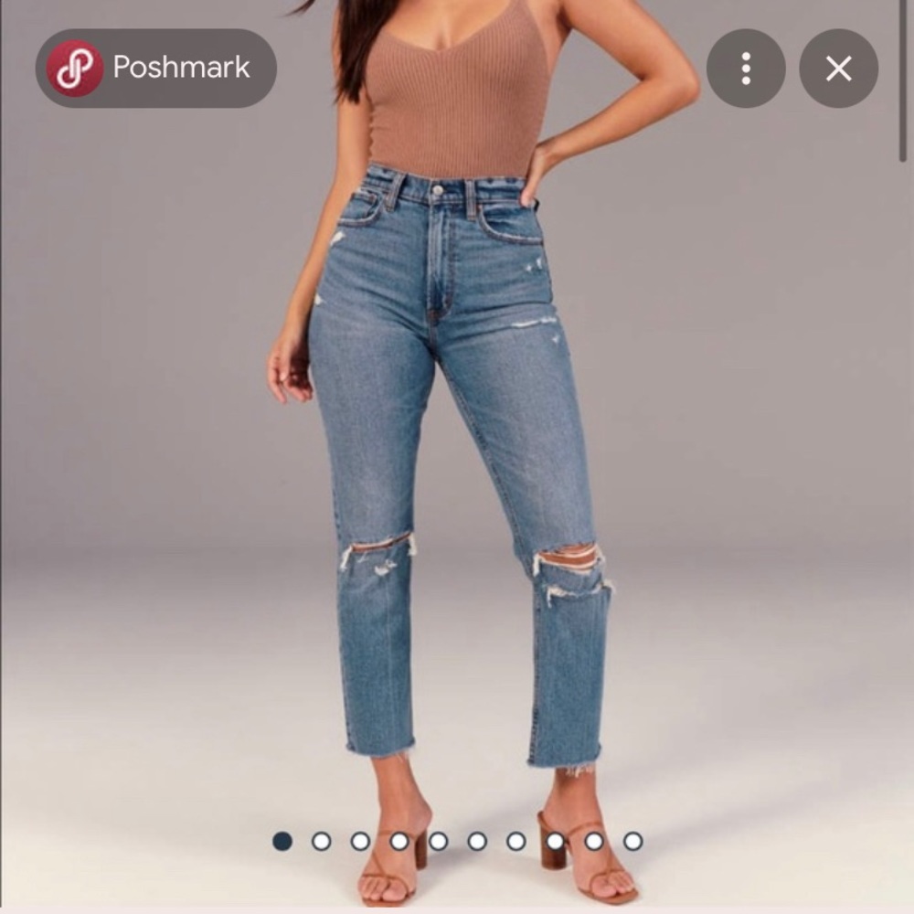 Abercrombie Ultra High Rise, The Ankle Straight - Curve Love